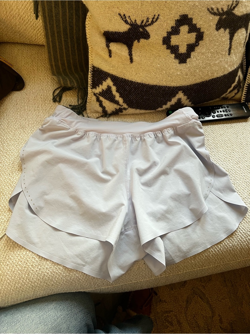 lululemon athletica serene blue Fast and Free Run short 3inch small women